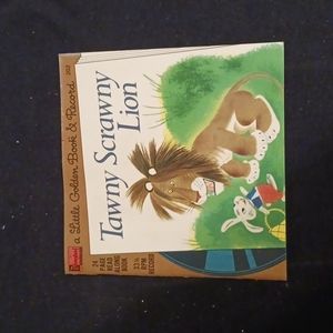 Vintage vinyl-Tawny Scrawny Loin- Little Golden Book and 33 RPM record